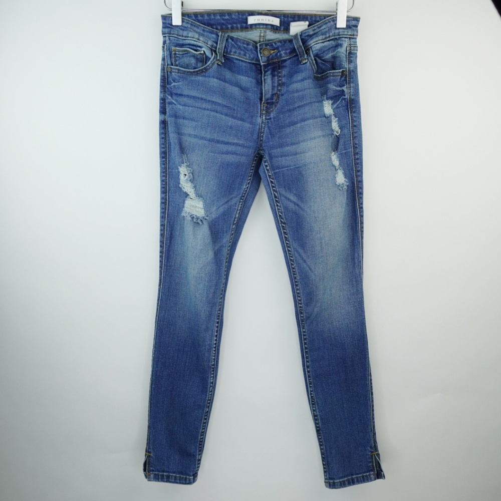 eunina Distressed Skinny Ankle Jeans - Picture 2 of 7